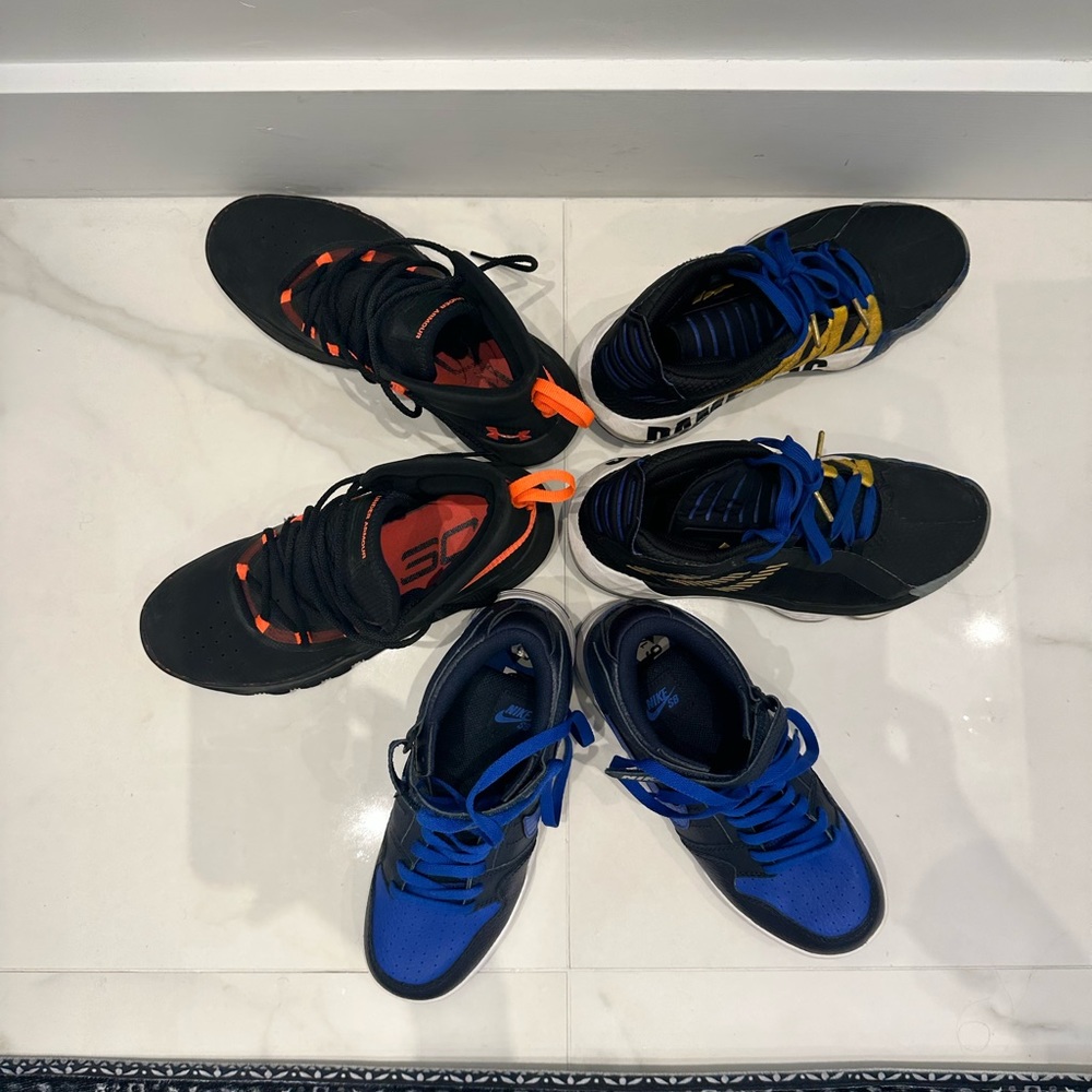 Bundle 3 shoes for $55 Curry / Adidas / Nike